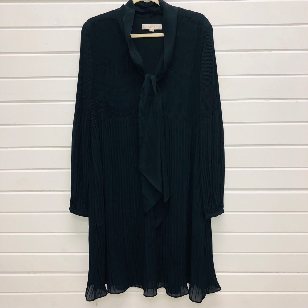 LOFT Vintage Vibe Black Dress